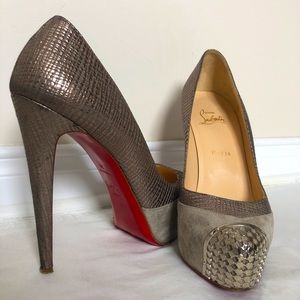 Christian Louboutin Maggie grey/elefante pumps